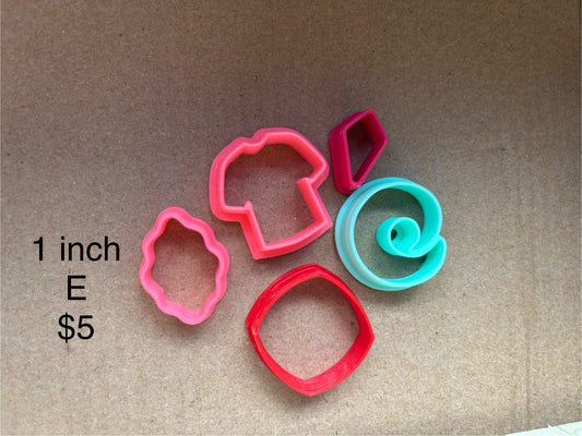 1 inch 5 pc E